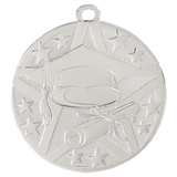 Silver 2" Superstar Graduate Medal