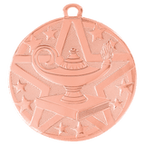 Bronze 2" Superstar Lamp of Knowledge Medal