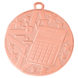 Bronze 2" Superstar Math Medal
