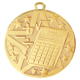 2" Superstar Math Medal
