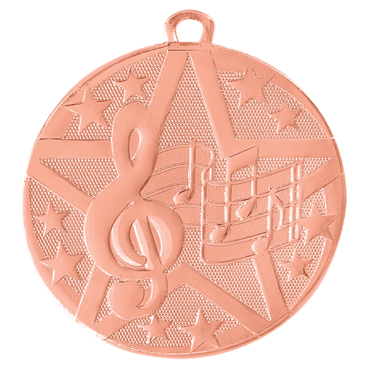 Bronze 2" Superstar Music Medal