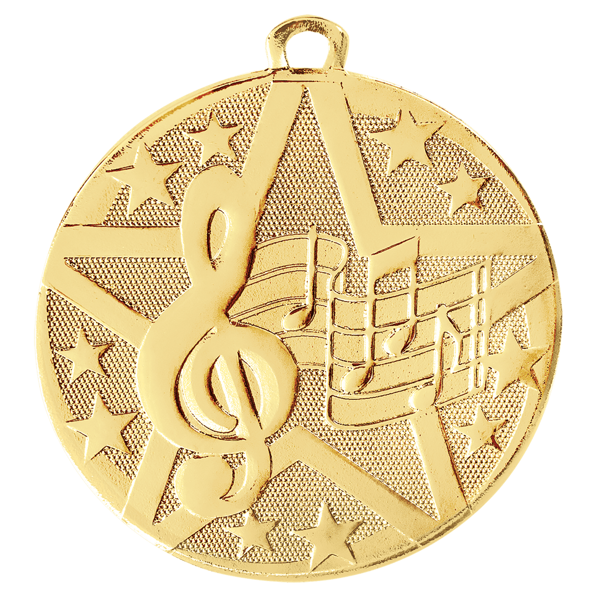Gold 2" Superstar Music Medal