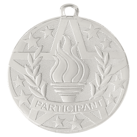 Silver 2" Superstar Participant Medal