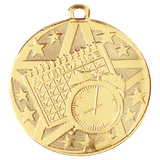 Gold 2" Superstar Perfect Attendance Medal
