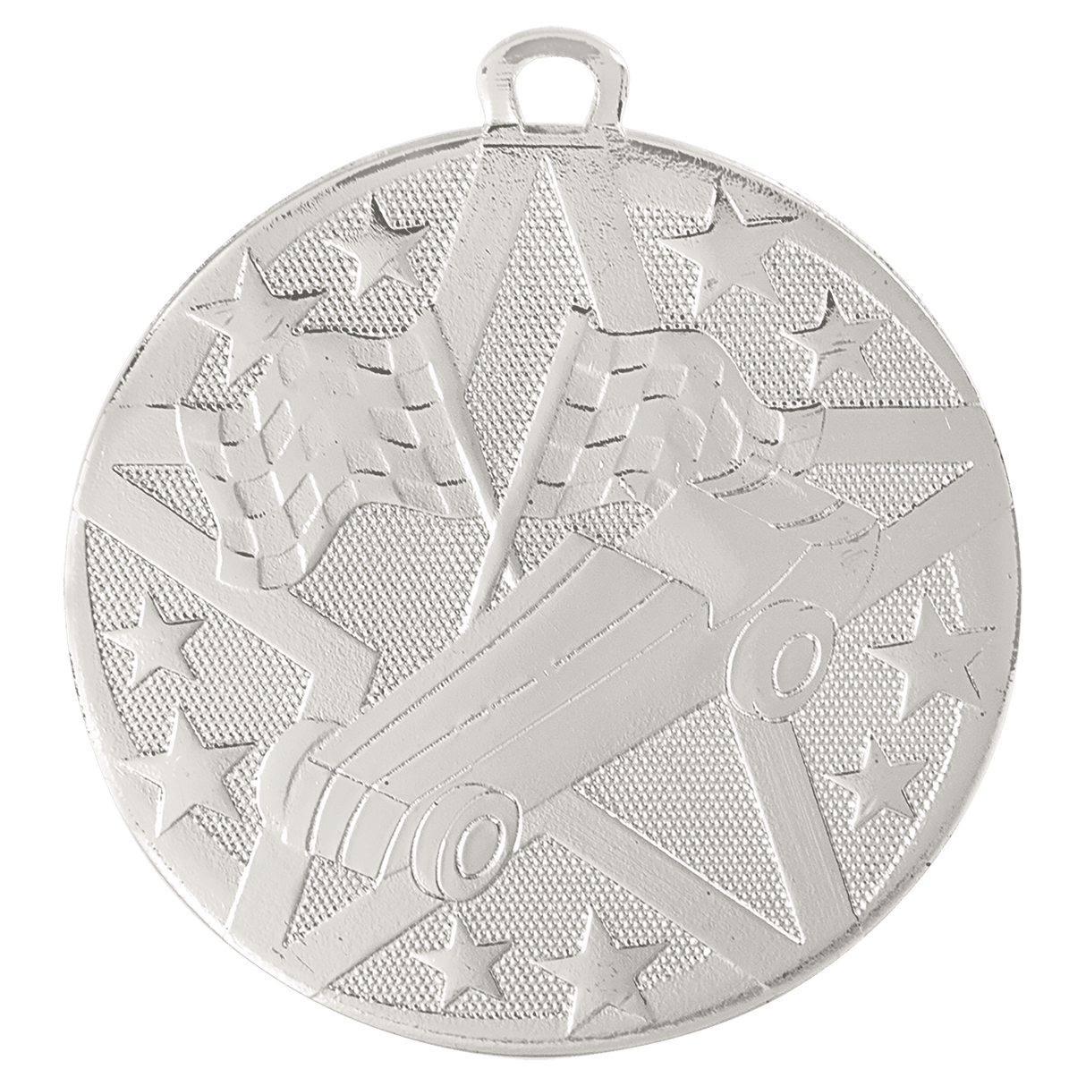 Silver 2" Superstar Pinewood Derby Medal