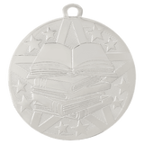 Silver 2" Superstar Reading Medal