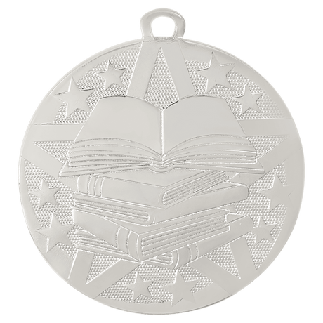 Silver 2" Superstar Reading Medal