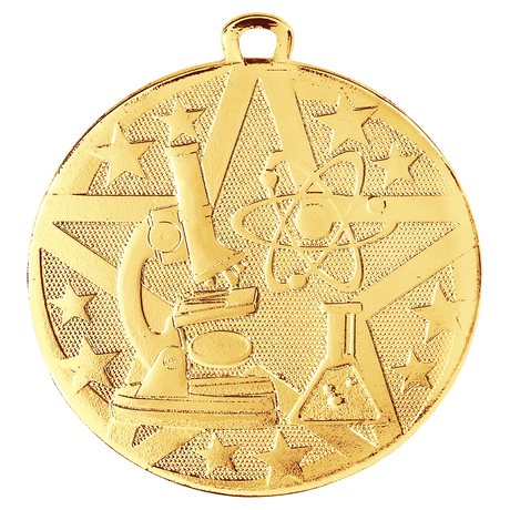 Gold 2" Superstar Science Medal