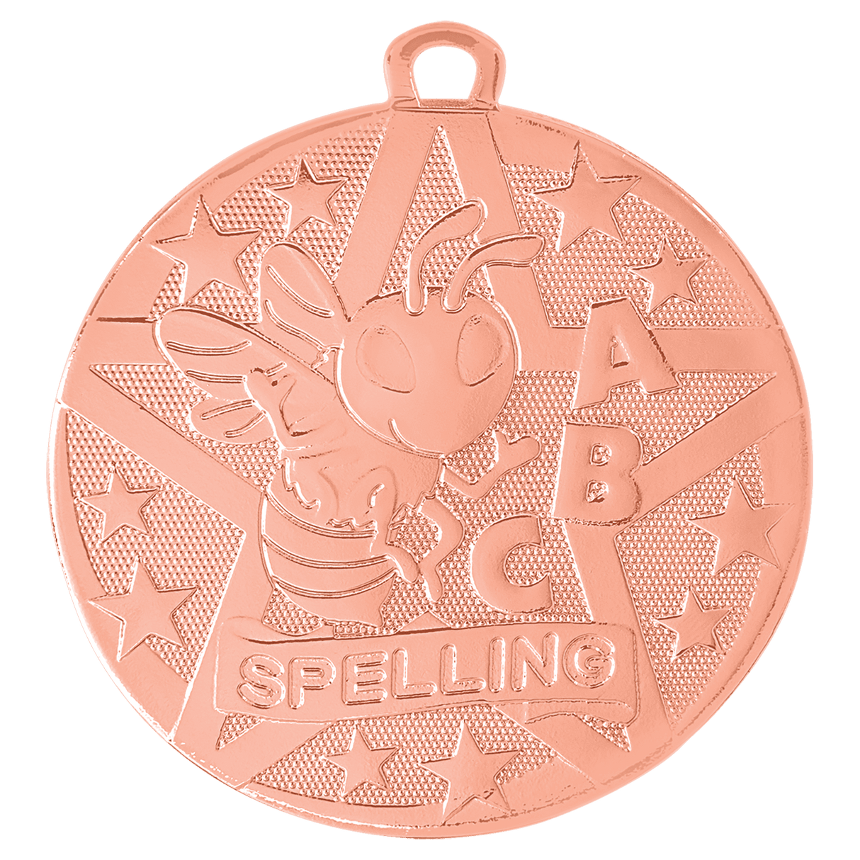 Bronze 2" Superstar Spelling Medal