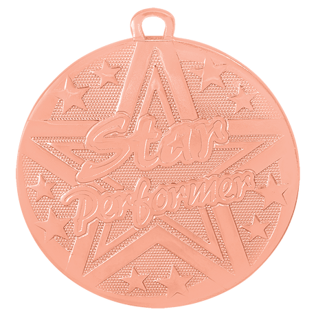 Bronze 2" Superstar Star Performer Medal
