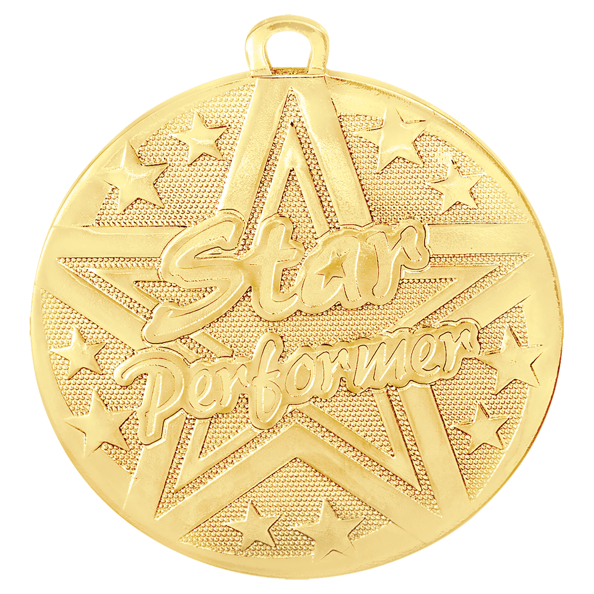 Gold 2" Superstar Star Performer Medal
