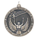 Antique Gold 1 3/4" Victory Shooting Star Medal