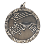1 3/4" Music Shooting Star Medal