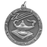 1 3/4" Lamp of Knowledge Shooting Star Medal