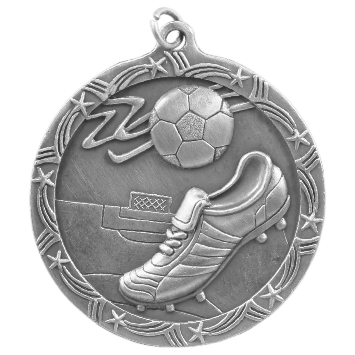 2 1/2" Soccer Shooting Star Medal