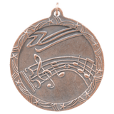 2 1/2" Music Shooting Star Medal