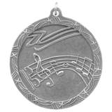 2 1/2" Music Shooting Star Medal