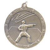 Antique Gold 2 1/2" Martial Arts Shooting Star Medal