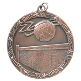 2 1/2" Volleyball Shooting Star Medal