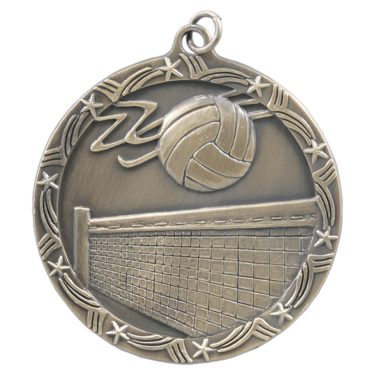 2 1/2" Volleyball Shooting Star Medal