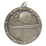 2 1/2" Volleyball Shooting Star Medal