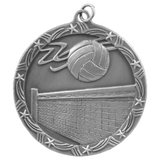 2 1/2" Volleyball Shooting Star Medal