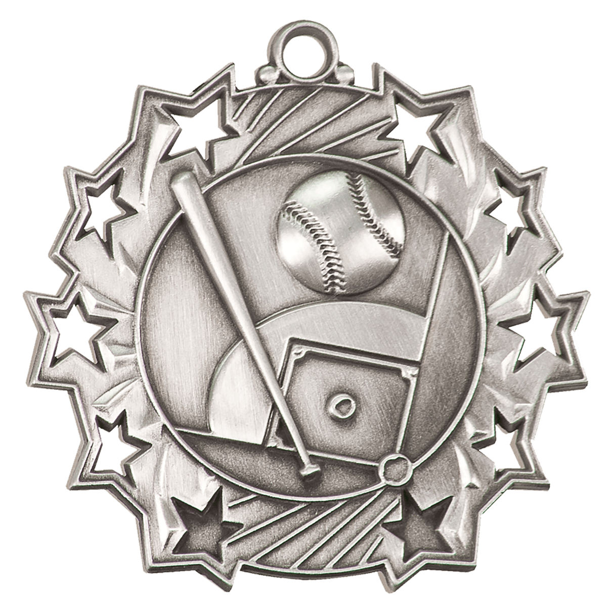 2 1/4" Baseball/Softball Ten Star Medal