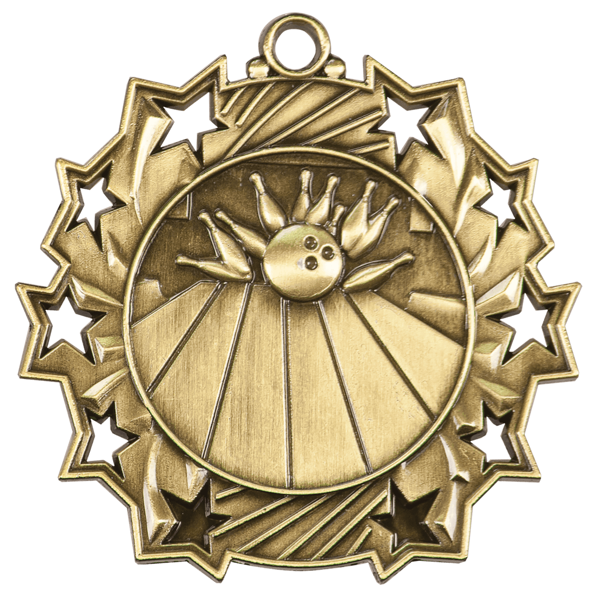 2 1/4" Bowling Ten Star Medal