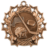 2 1/4" Hockey Ten Star Medal