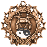 2 1/4" Martial Arts Ten Star Medal