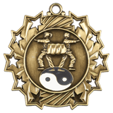 2 1/4" Martial Arts Ten Star Medal