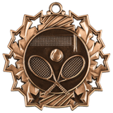 2 1/4" Tennis Ten Star Medal