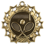 2 1/4" Tennis Ten Star Medal