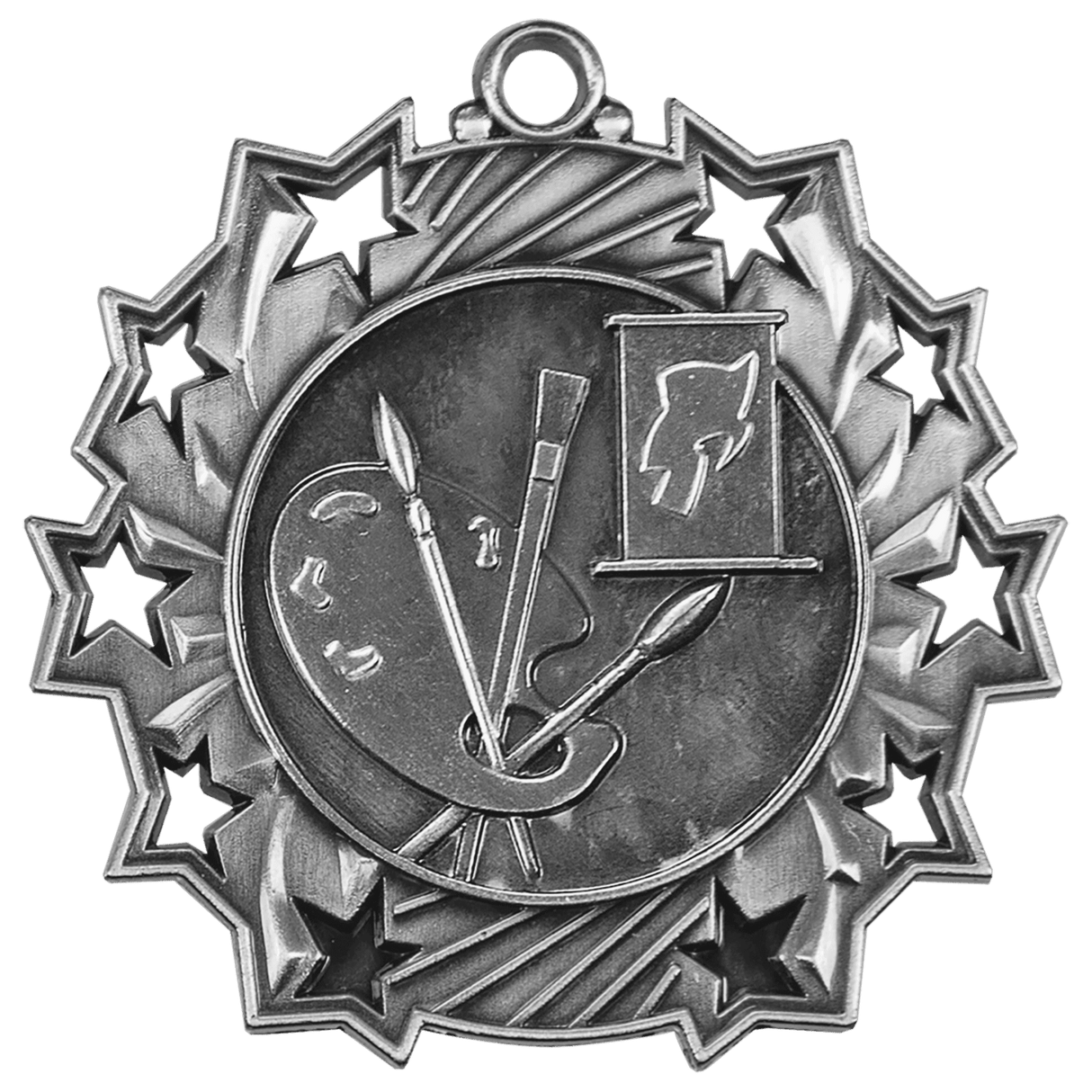 2 1/4" Art Ten Star Medal