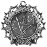 2 1/4" Art Ten Star Medal