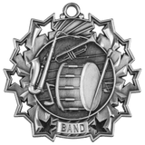 2 1/4" Band Ten Star Medal