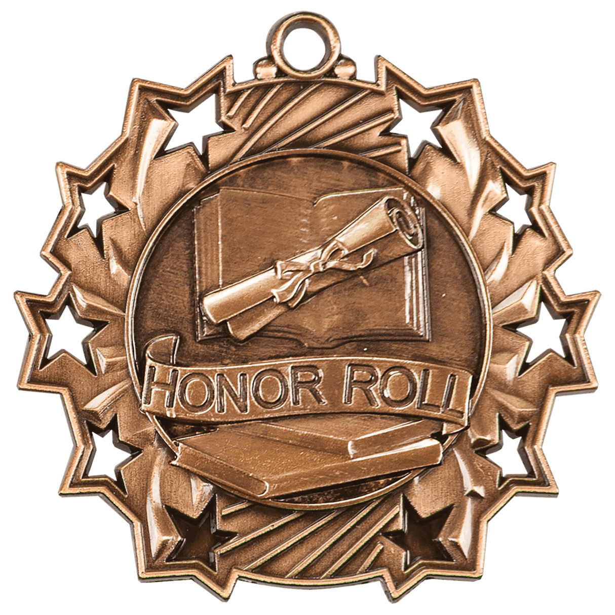 2 1/4" Honor Roll Ten Star Medal