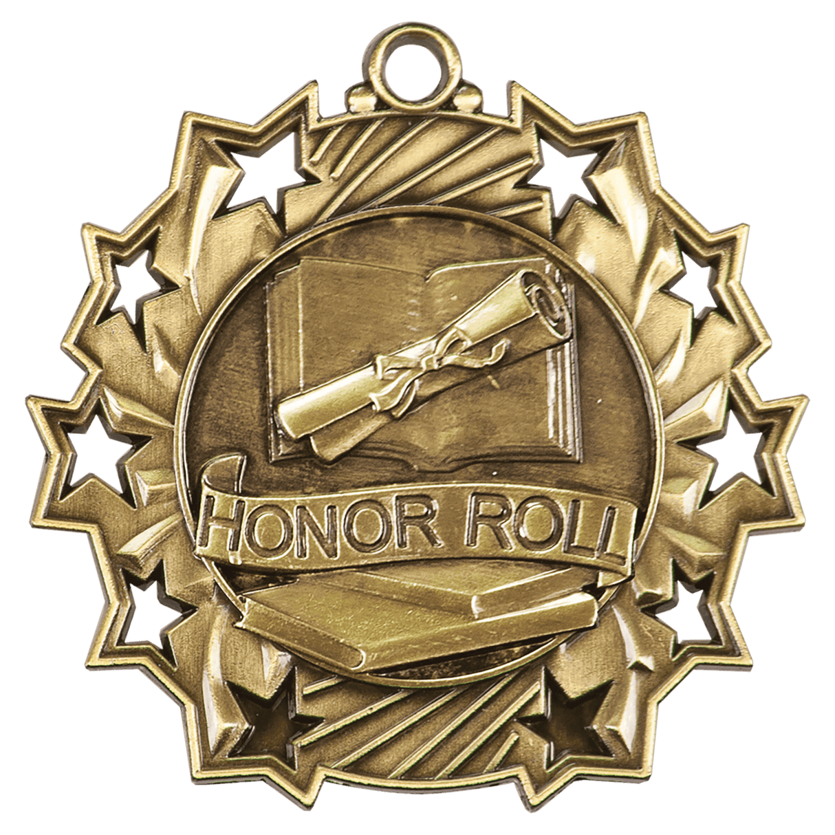 2 1/4" Honor Roll Ten Star Medal