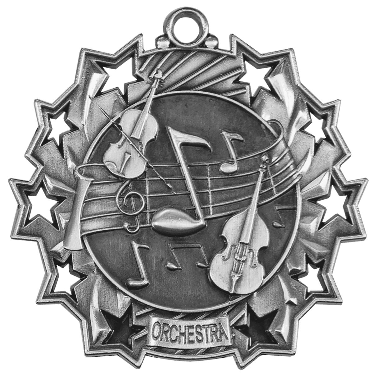 2 1/4" Orchestra Ten Star Medal