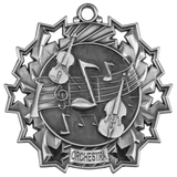 2 1/4" Orchestra Ten Star Medal