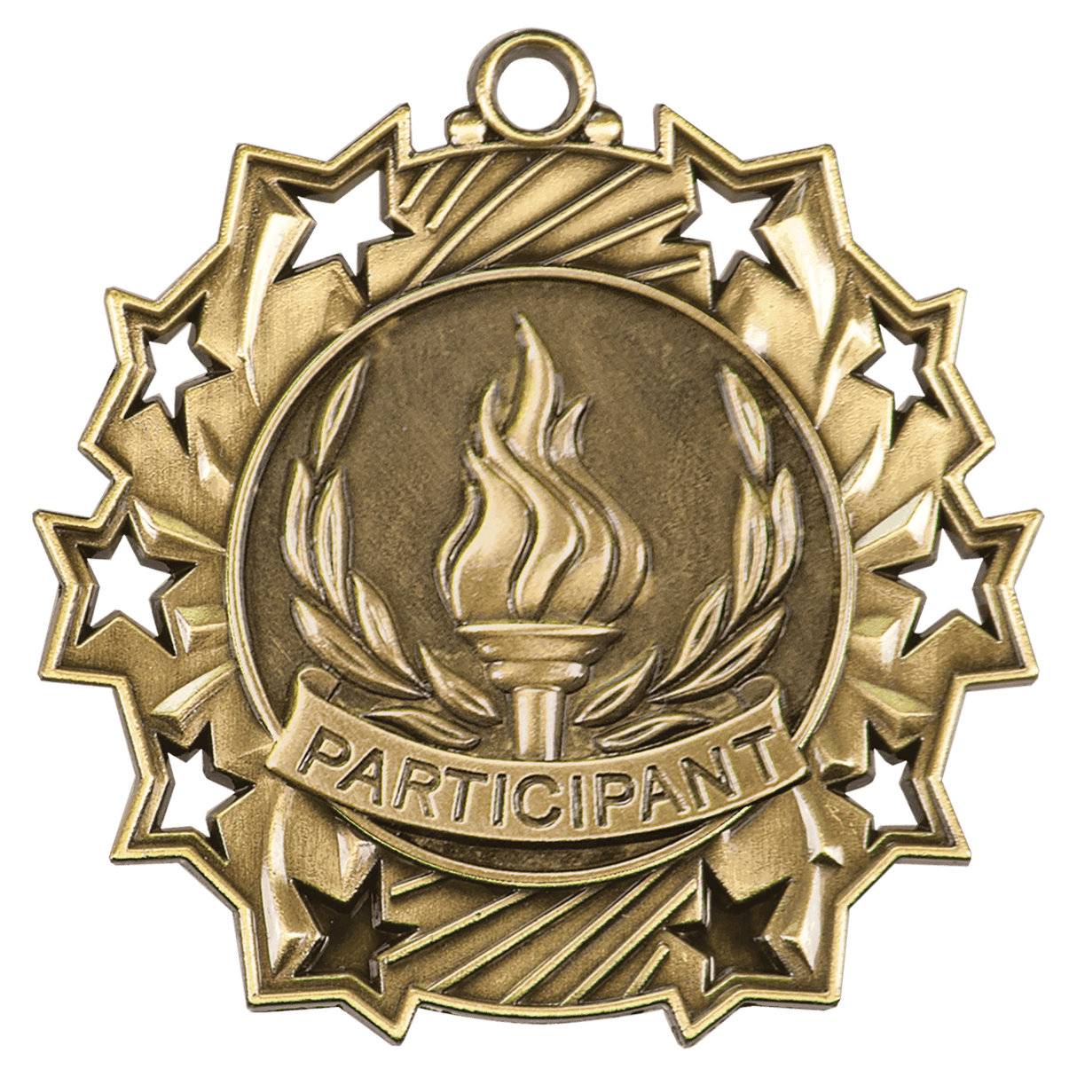 2 1/4" Participant Ten Star Medal