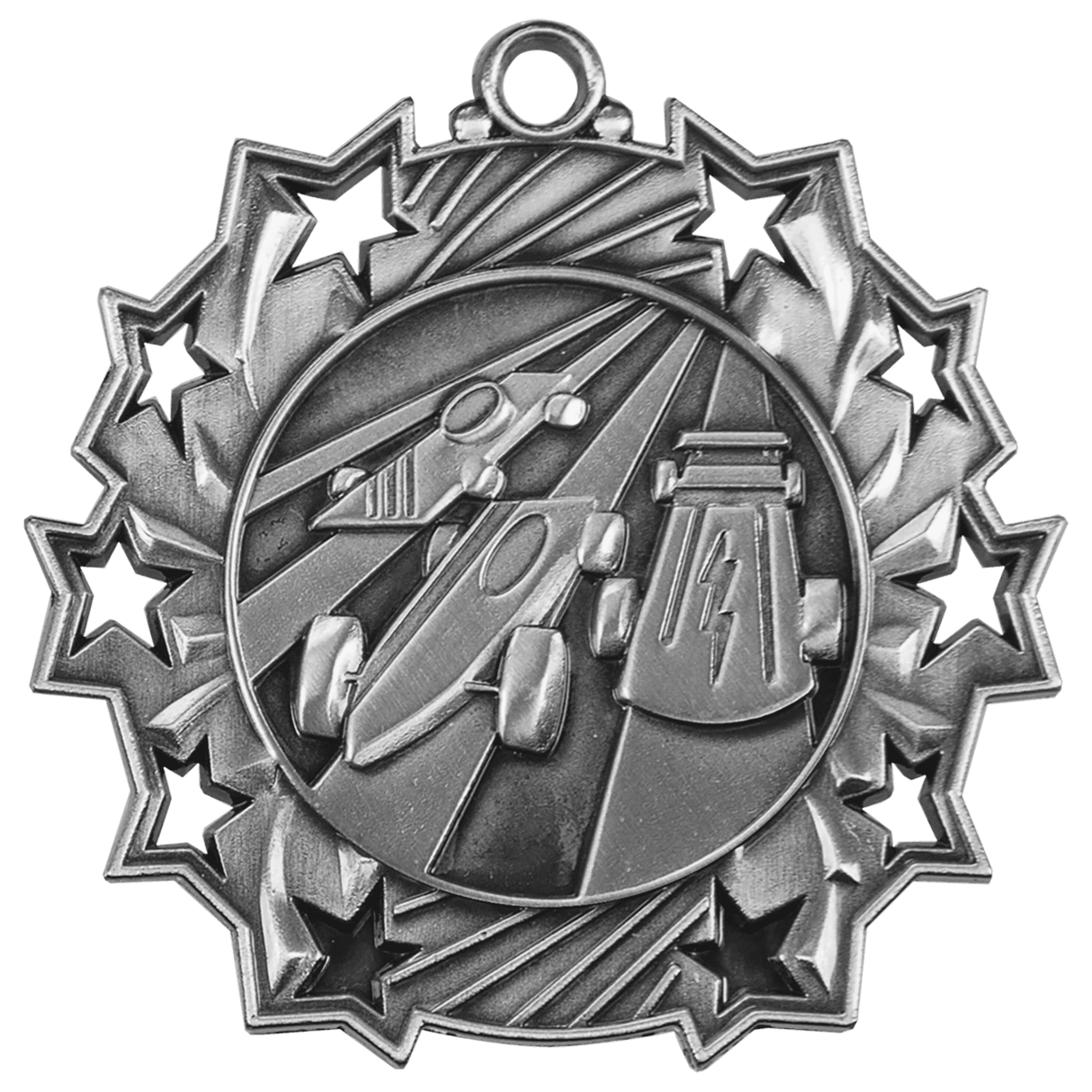 2 1/4" Pinewood Derby Ten Star Medal