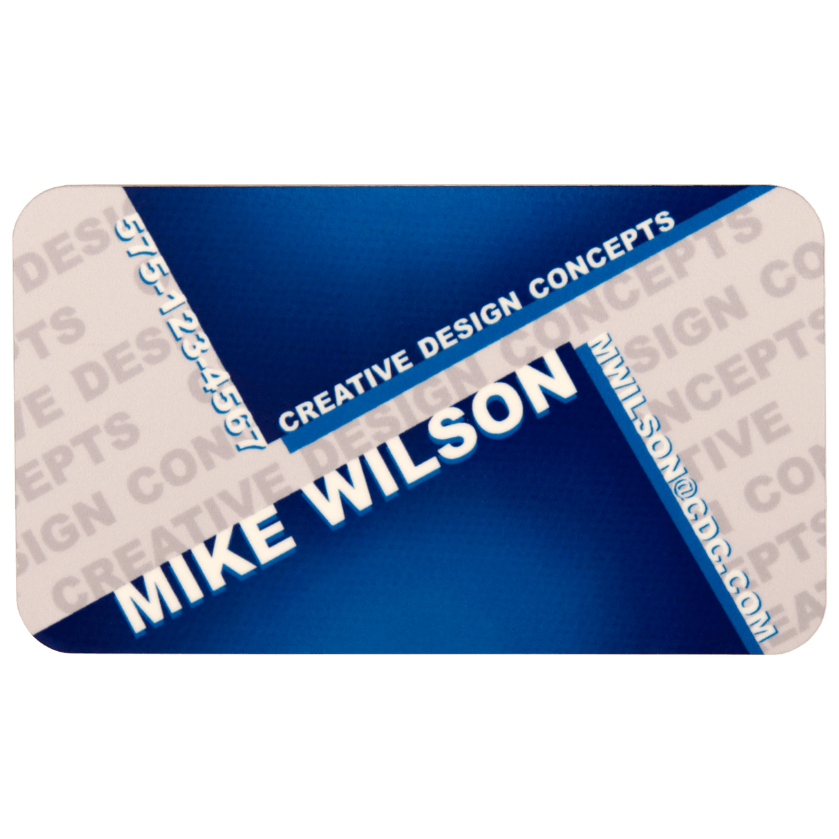 Matte White 3" x 1.5" Unisub FRP Sublimatable Name Badge with Radius Corners