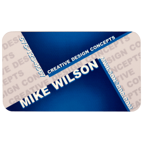 Matte White 3" x 1.5" Unisub FRP Sublimatable Name Badge with Radius Corners