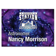 3.5" x 2.5" Gloss White Unisub Aluminum Name Badge with Square Corners