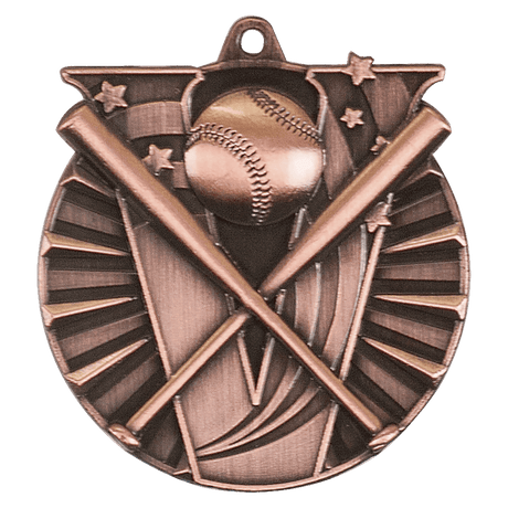 Antique Bronze 2" Baseball/Softball Victory Medal