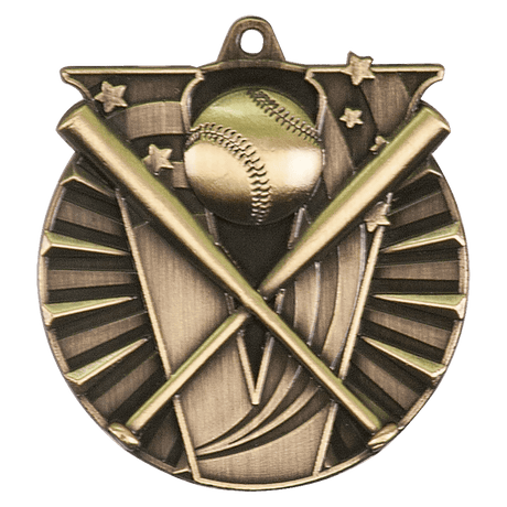 Antique Gold 2" Baseball/Softball Victory Medal