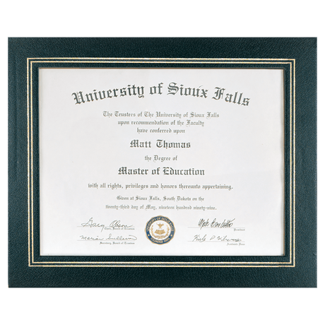 13 1/4" x 10 3/4" Black Certificate Holder