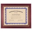 13 1/4" x 10 3/4" Burgundy Certificate Holder