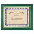 13 1/4" x 10 3/4" Green Certificate Holder